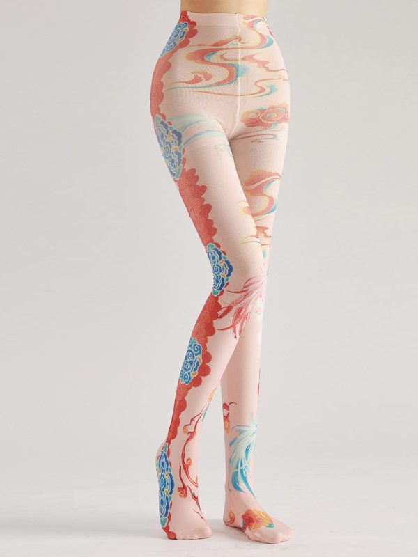 Phoenix Xiangyun Pantyhose: Elegant Chinese Style Tights
